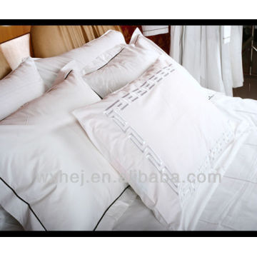 hotel de lujo / hogar bordado sólido y con almohada de cordón azul oscuro
